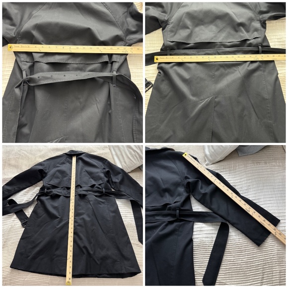 BURBERRY LONDON TRENCH COAT BRITISH REMOVABLE NOVA CHECK LINING CLASSIC BLACK 	4 - Picture 11 of 12